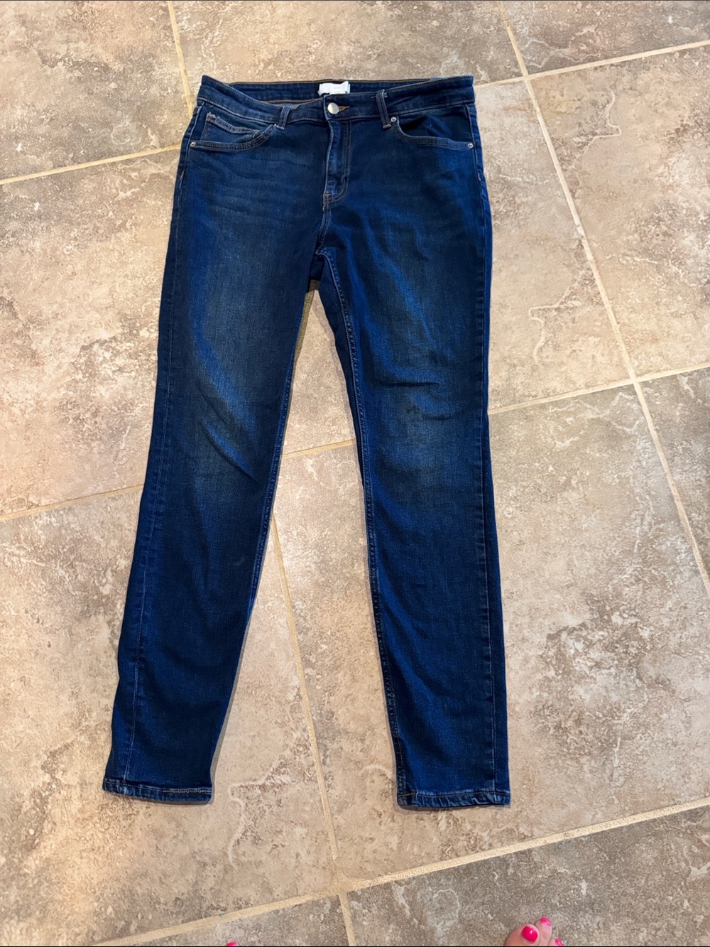 H&M Women's Dark Blue Skinny Jeans
